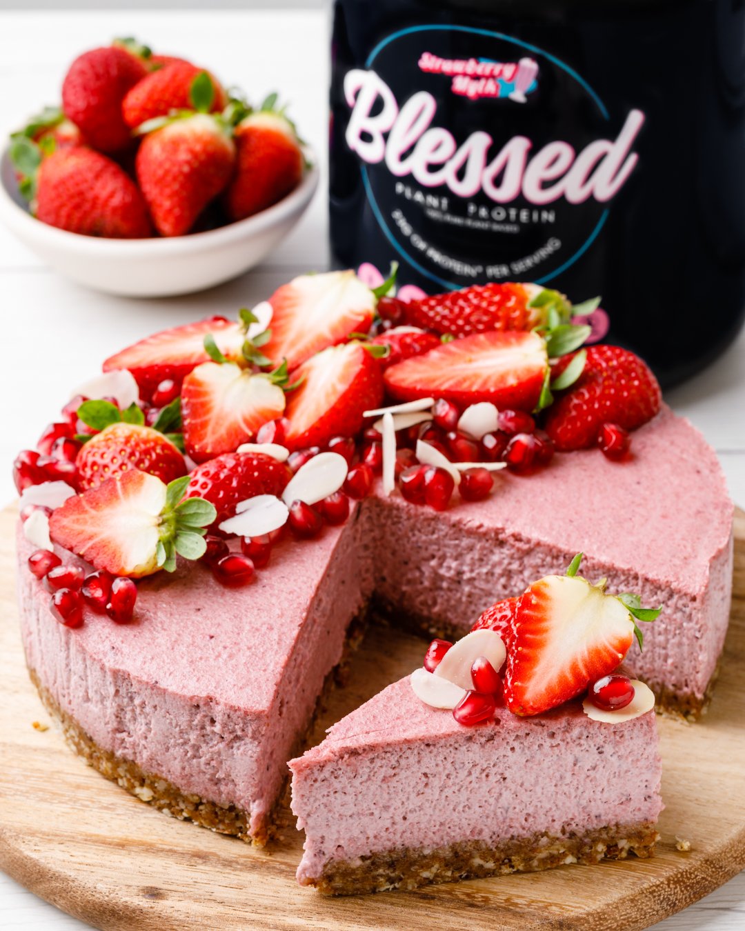 Blessed Strawberry Mylk Cheesecake