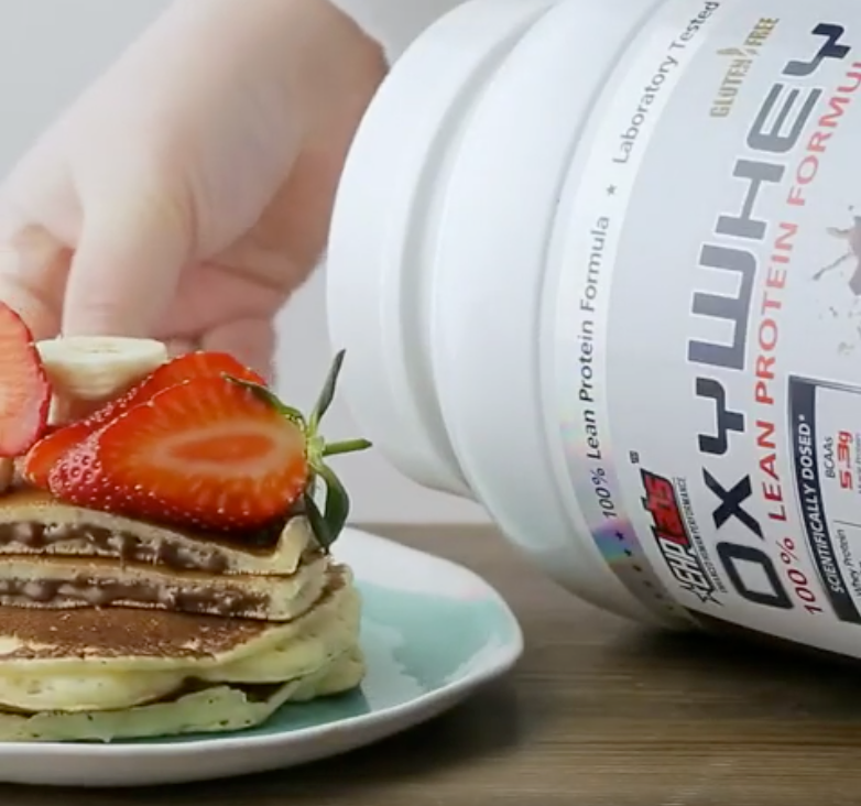 Cooking with OxyWhey | Chocolate Filled Pancakes