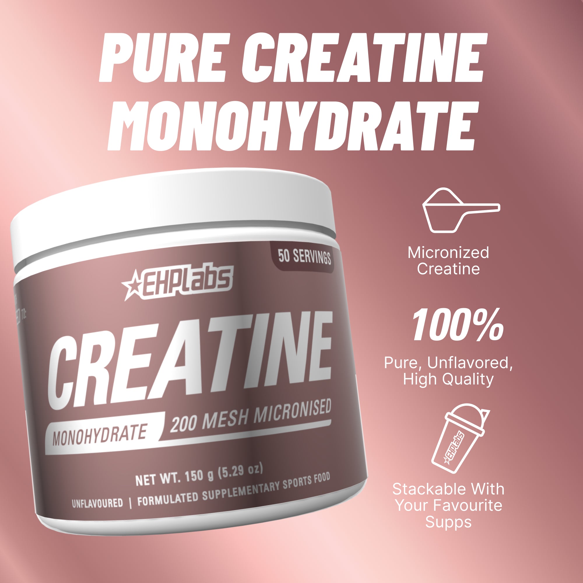 Buy Crea-8 | Pure Creatine Monohydrate by EHPlabs online - EHPlabs