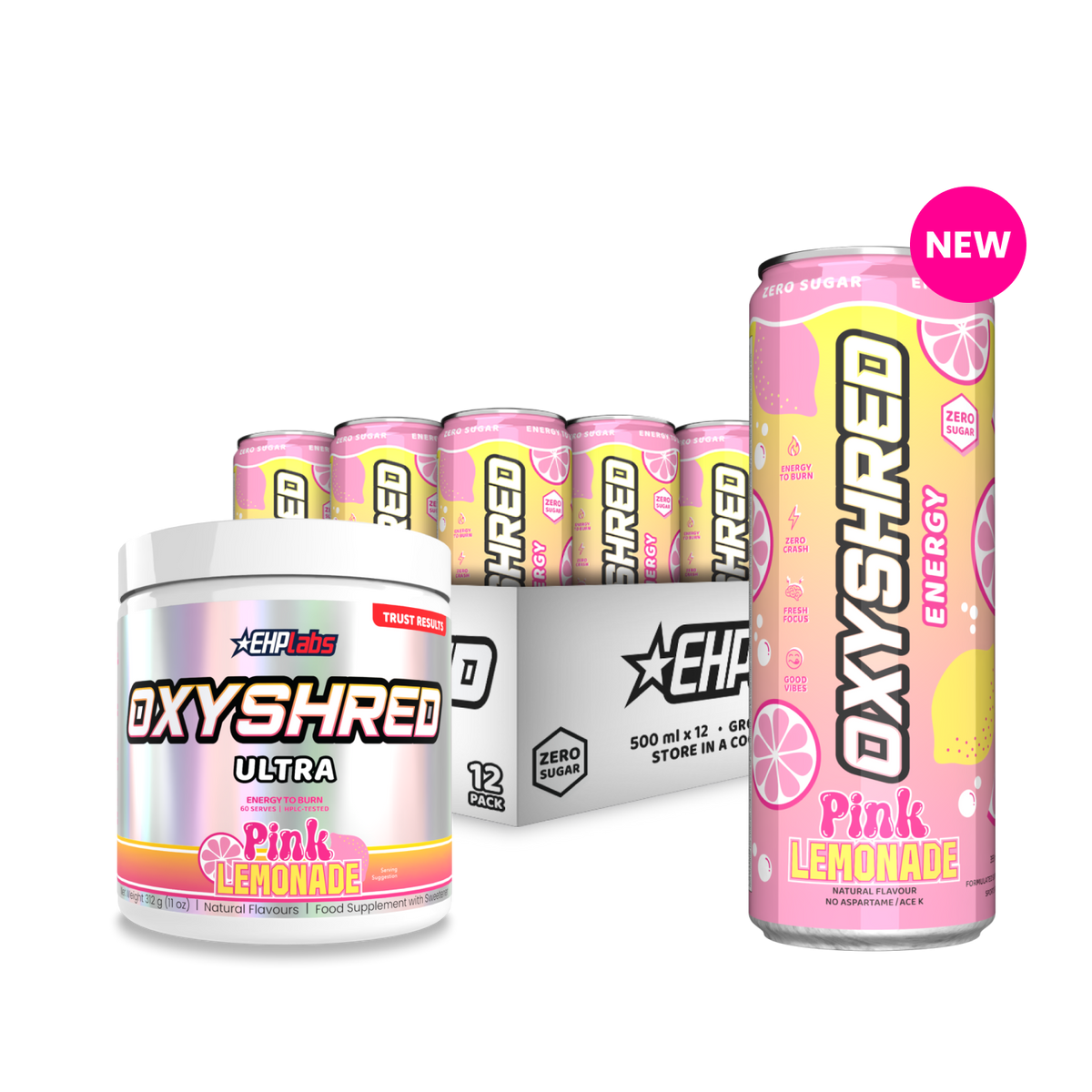 OxyShred Pink Lemonade Stack