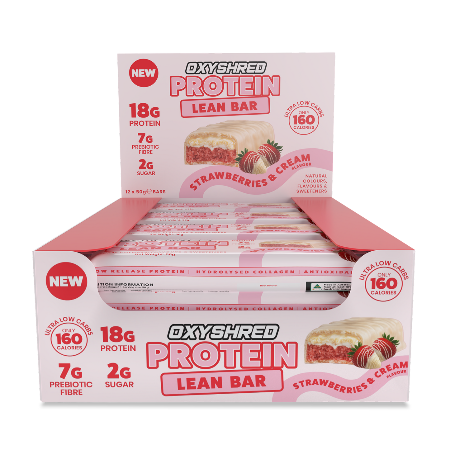 OxyShred Lean Protein Bars (12-Pack)