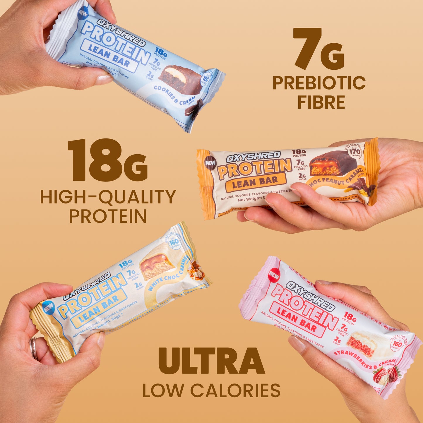 OxyShred Lean Protein Bars (12-Pack)