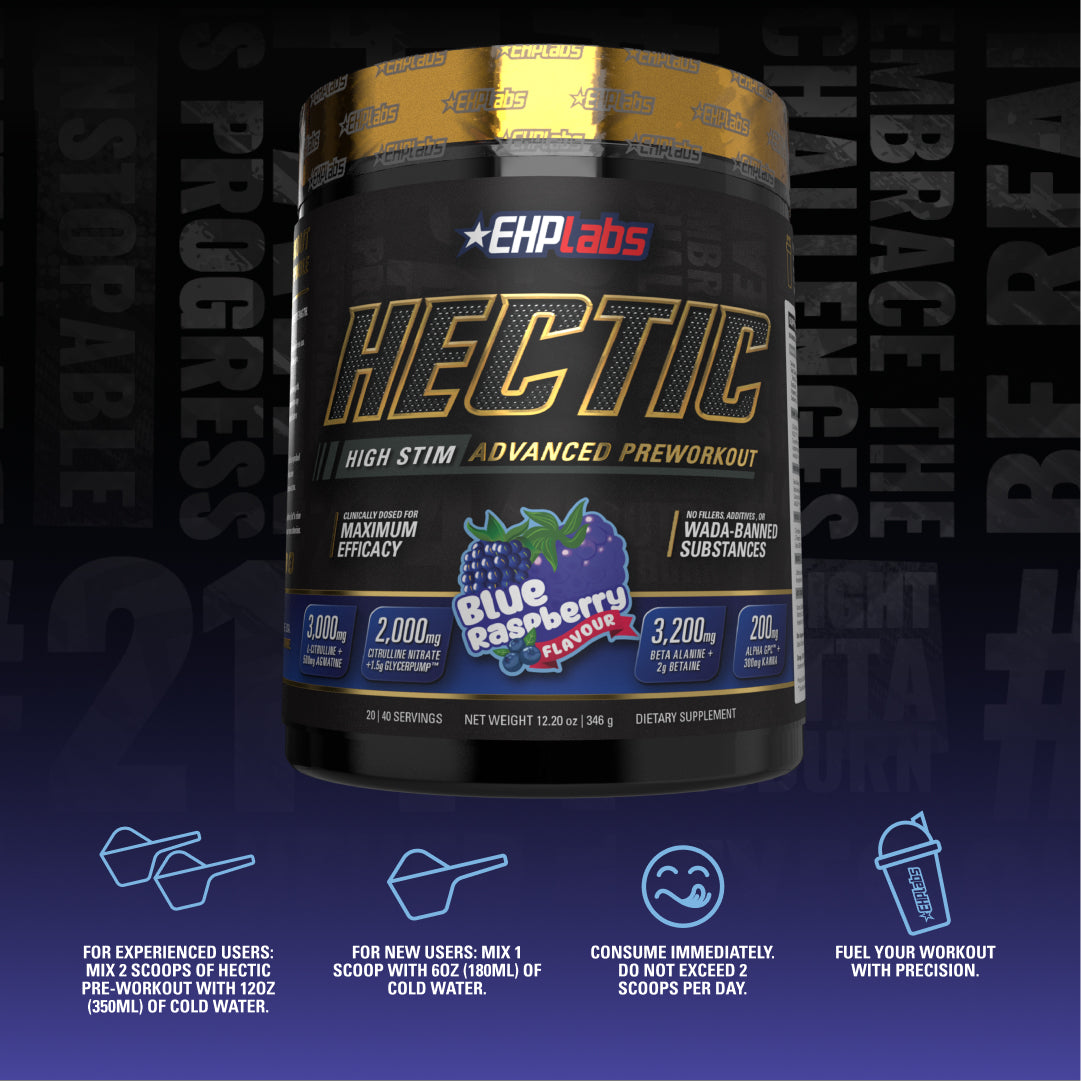 Buy HECTIC Pre-Workout by EHPlabs Australia online - EHPlabs Australia