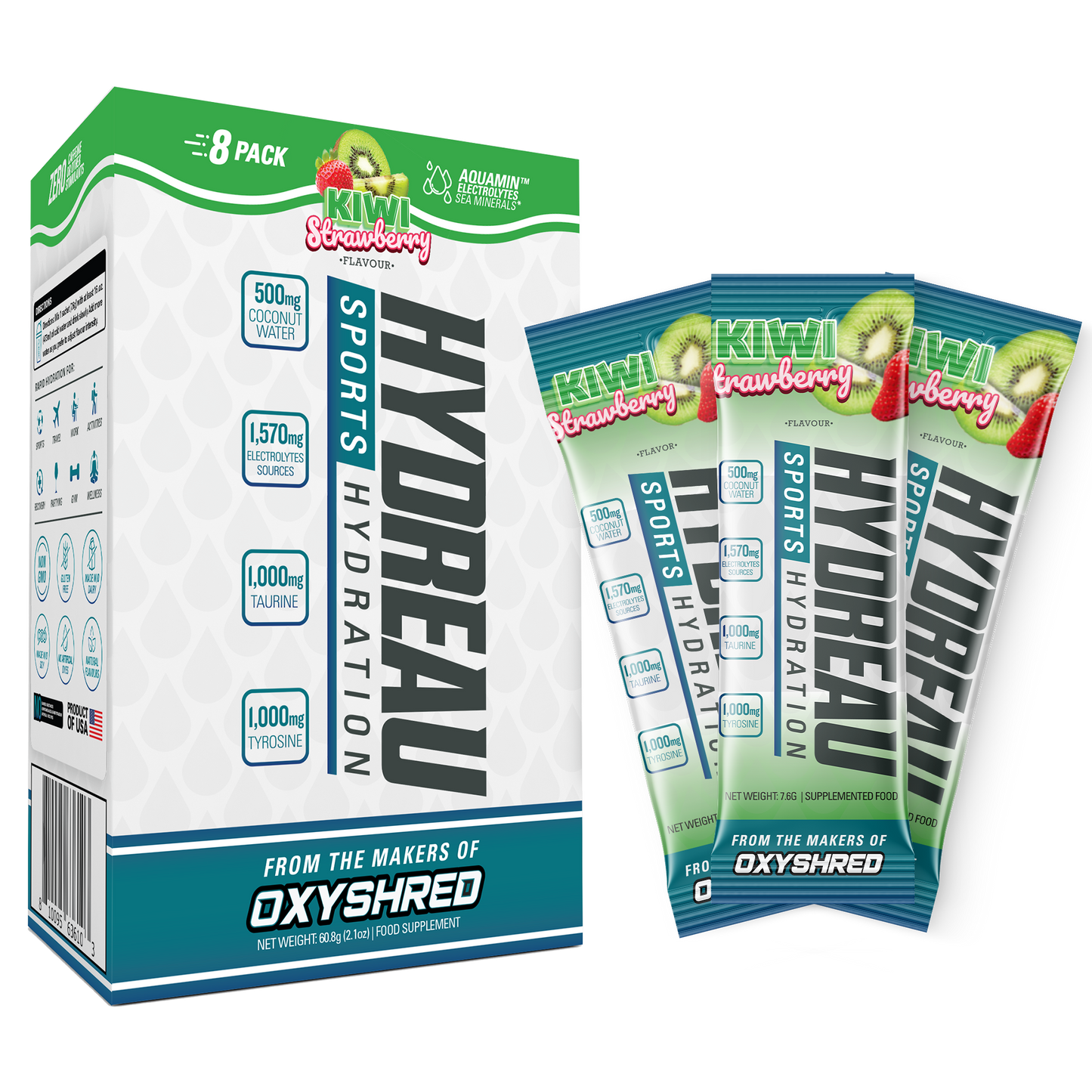 HYDREAU - Sports Hydration Stick Pack (8)