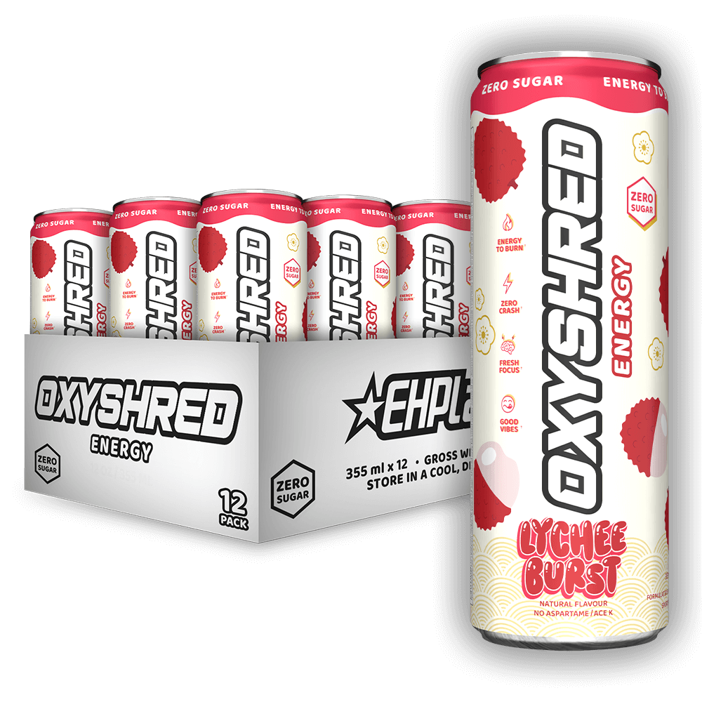 OxyShred Energy Drink RTD - 12 Pack | Lychee Burst