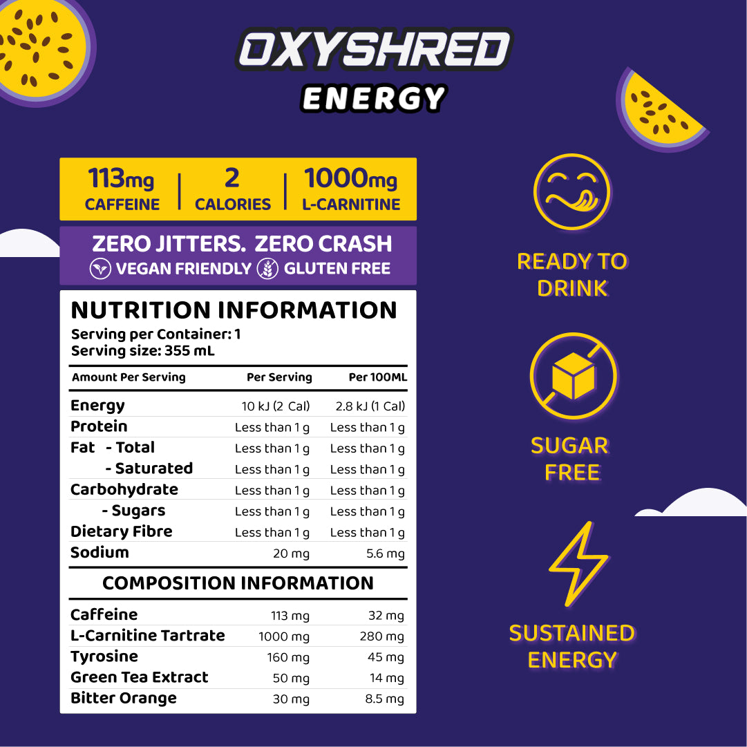 OxyShred Energy Drink RTD (12-Pack)