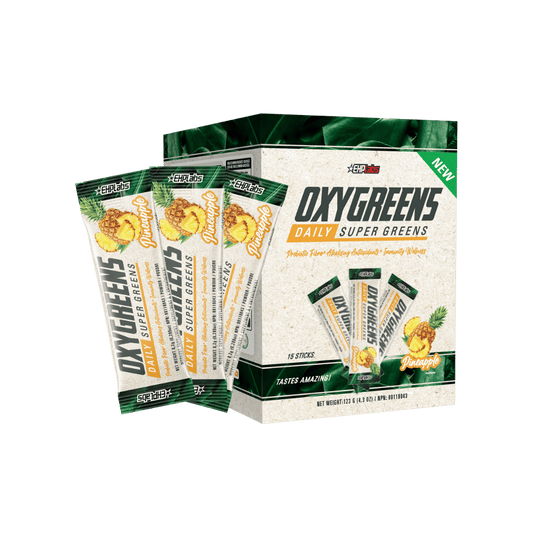 OxyGreens Stick Pack - Daily Super Greens Powder - Pineapple
