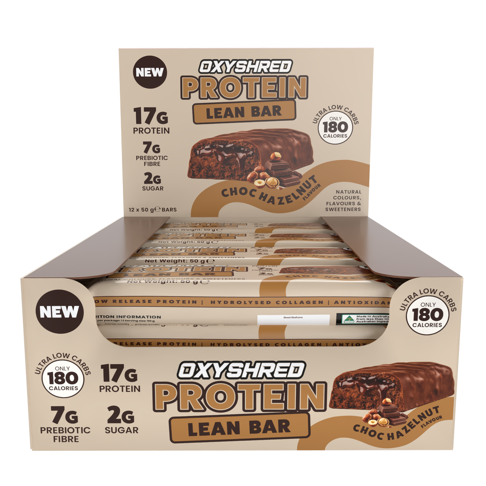 OxyShred Lean Protein Bars (12-Pack)