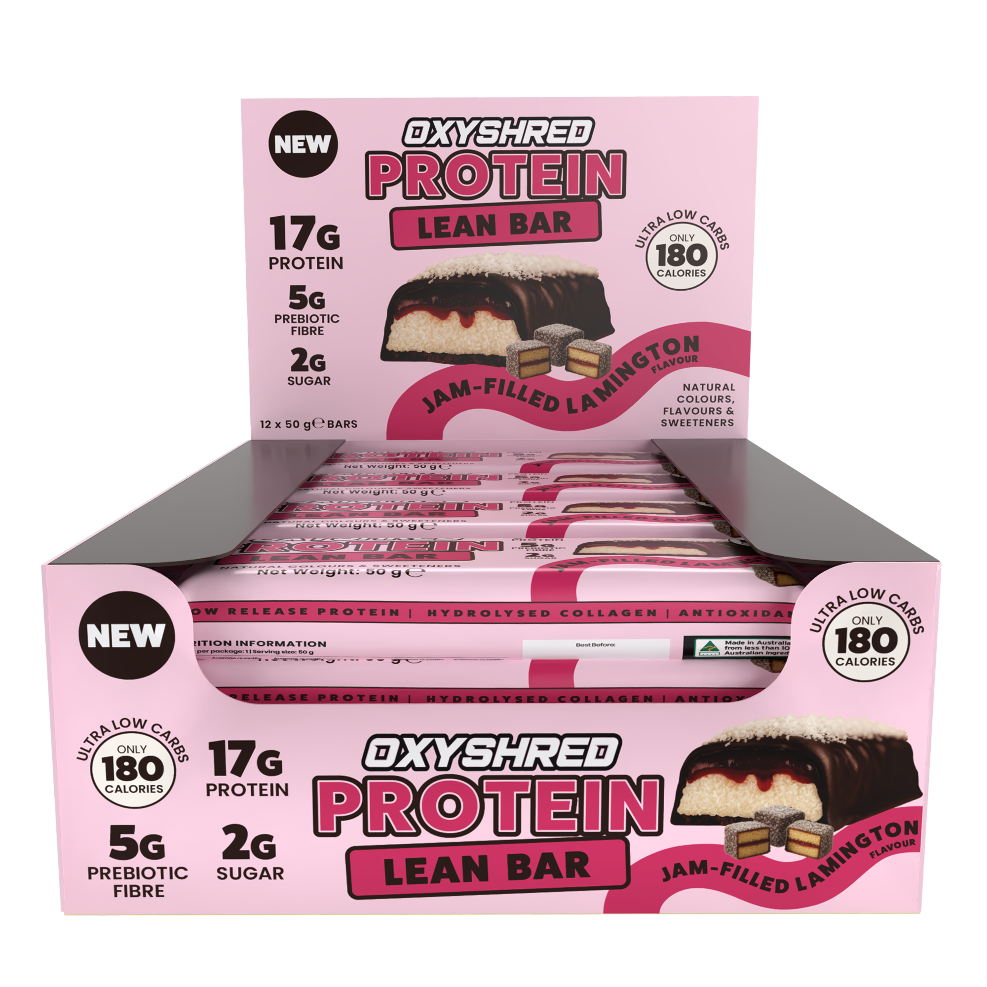OxyShred Lean Protein Bars (12-Pack)