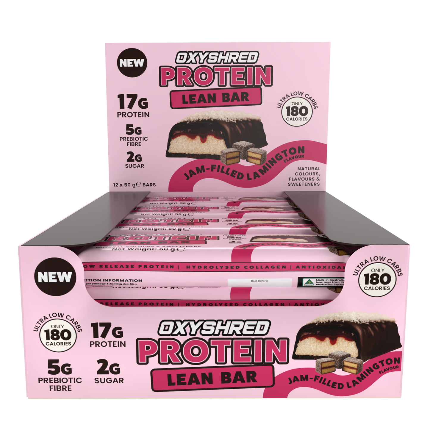 OxyShred Lean Protein Bars (12-Pack)