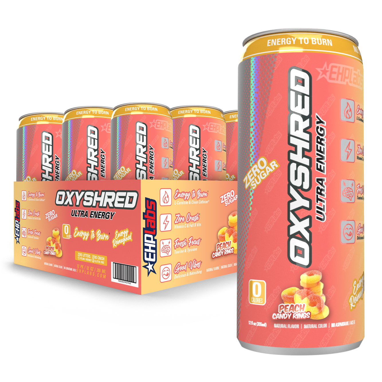 OxyShred Ultra Energy Drink RTD (12-Pack)-Energy Drink-EHPlabs Australia