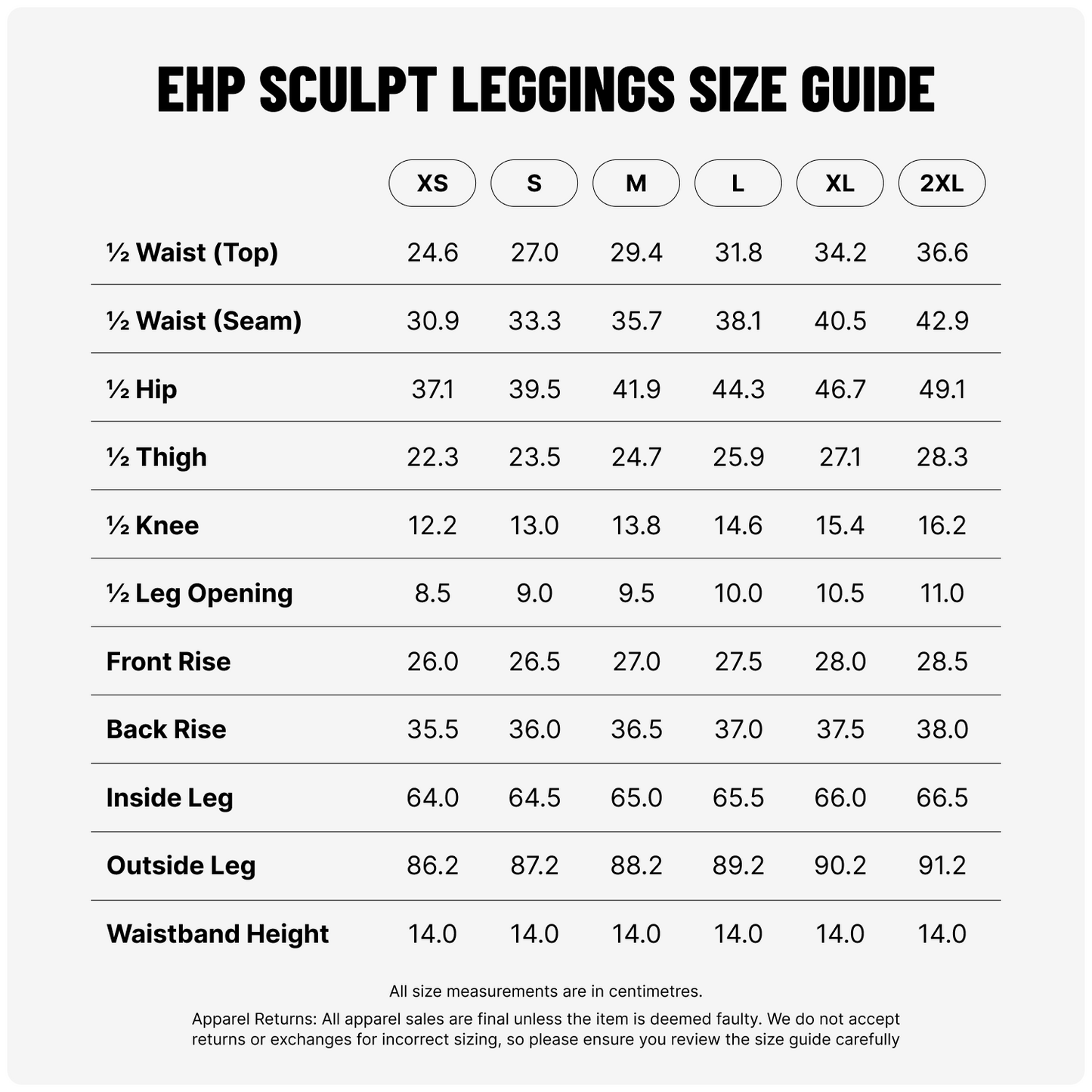 Grey EHP Sculpt Leggings