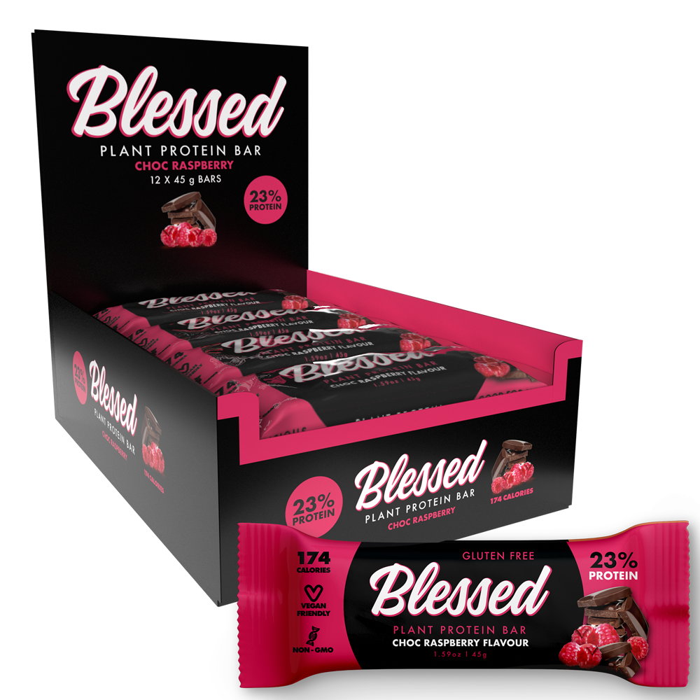 Blessed Plant Protein Bar - Choc Raspberry